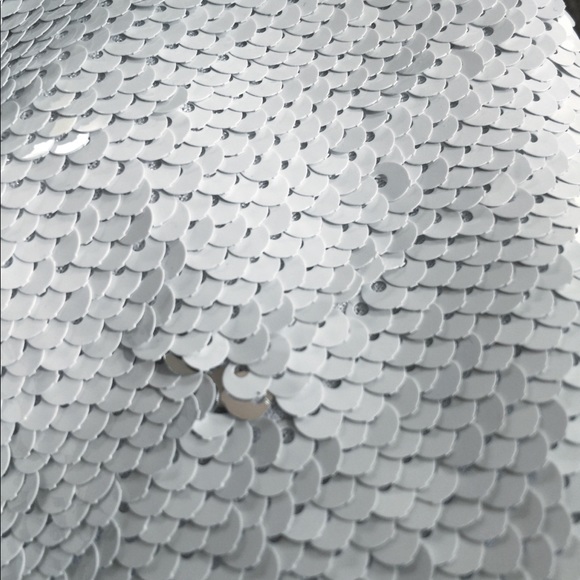 IIJIN White Silver Sequin Sequined Jacket Small - Picture 9 of 11